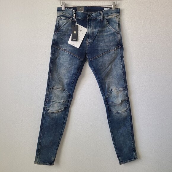 G-Star RAW 5620 3D Skinny Denim Jeans Size 31x34 Blue